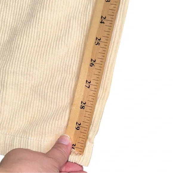 BDG Mango Pale Yellow Corduroy Carpenter Straight Leg Double Knee Panel Pant 8 - Picture 9 of 10